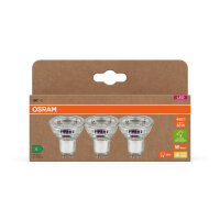 3er Pack OSRAM LED Spot, Strahler LAMPS höchste Energieeffizienzklasse A REFLECTOR 2.5W 827 GU10 Warmweiss 4099854277900