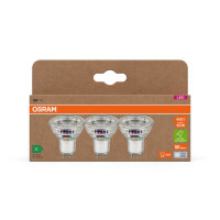 3er Pack OSRAM LED Spot, Strahler LAMPS höchste Energieeffizienzklasse A REFLECTOR 2.5W 840 GU10 Neutralweiss 4099854277924