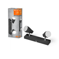 LEDVANCE LED Spot SPOT PEAR BLACK 2 x 4.3W 2700K GU10...