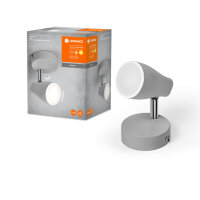 LEDVANCE LED Spot SPOT PEAR GREY 1 x 4.3W 2700K GU10...