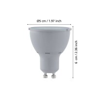 Eglo 110178 LED GU10 Leuchtmittel 1x3,4W Ø50mm 3-step dimming warmweiss dimmbar