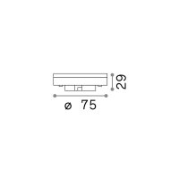 Ideal Lux LAMPADINE GX53 Lampe 9W ⌀75mm Weiss 123936