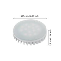 Eglo 110161 LED GX53 Leuchtmittel 1x4,9W Ø74mm warmweiss