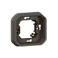 Legrand PLEXO New Feuchtraum Unterputz Tragrahmen, Tragring, 1-fach anthrazit 069606L