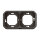 Legrand PLEXO New Feuchtraum Unterputz Tragrahmen Tragring, 2-fach, horizontal und vertikal anthrazit 069607L