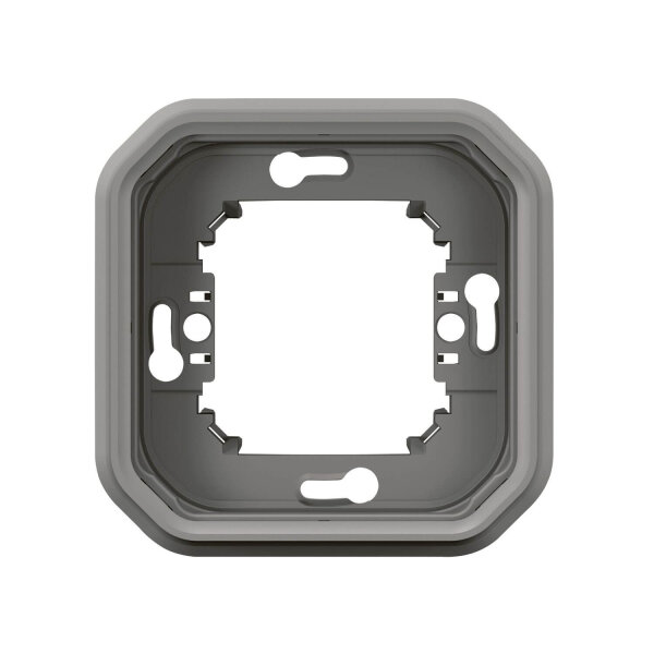 Legrand PLEXO New Feuchtraum Unterputz Tragrahmen Tragring, 1-fach grau, 069681L