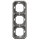 Legrand PLEXO New Feuchtraum Unterputz Tragrahmen Tragring, 3-fach, horizontal und vertikal grau, 069687L