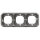Legrand PLEXO New Feuchtraum Unterputz Tragrahmen Tragring, 3-fach, horizontal und vertikal grau, 069687L
