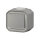 Legrand PLEXO New Feuchtraum Aufputz 1-Fach Wechselschalter mit Kontrollfunktion, integrierte Indikatorleuchte, IP55 grau, 069712L
