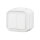 Legrand PLEXO New Feuchtraum-Aufputz-Doppelwechelschalter/Doppelwechseltaster/Wechseltaster + Taster mit Wechselkontakt, umrüstbares 3 in 1 Produkt, IP55 IK07 Weiß, 069755L