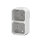 Legrand PLEXO New Feuchtraum Aufputzdose 2-fach, Aufputzgehäuse, 3 Membranen, 1 Kabelzugang, horizontal und vertikal installierbar Weiß, 069690L