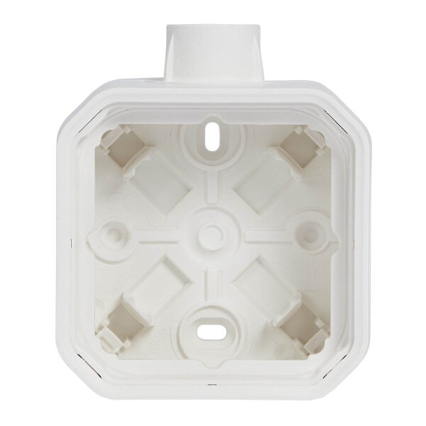 Legrand PLEXO New 1-fach Gehäuse mit Kabeleinführung ISO 20 Ultraweiß, 069686L