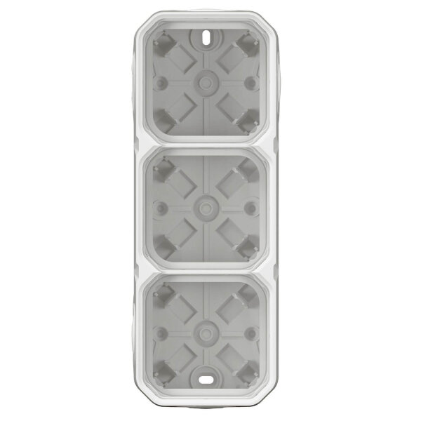 Legrand PLEXO New 3-fach Gehäuse horizontal und vertikal Ultraweiß, 069688L