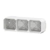 Legrand PLEXO New 3-fach Gehäuse horizontal und vertikal Ultraweiß, 069688L