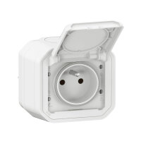Legrand PLEXO New FRAP Steckdose F/B Std Steckklemmen EB, IP55, IK08, Ultraweiß, 069781L