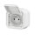 Legrand PLEXO New FRAP Steckdose F/B Std Steckklemmen EB, IP55, IK08, Ultraweiß, 069781L