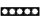 Gunsan Visage 5-fach Rahmen für 5 Steckdosen Schalter Dimmer Schwarz