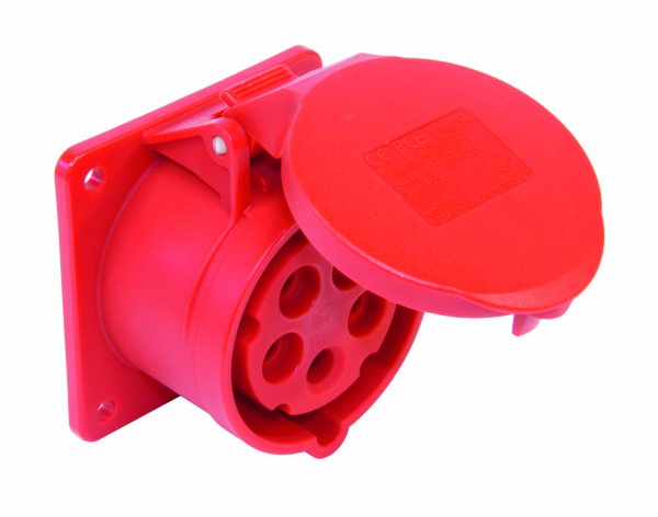 CEE Anbausteckdose Turbo Twist gerade 400V 32A IP44 PCE 325-6TT