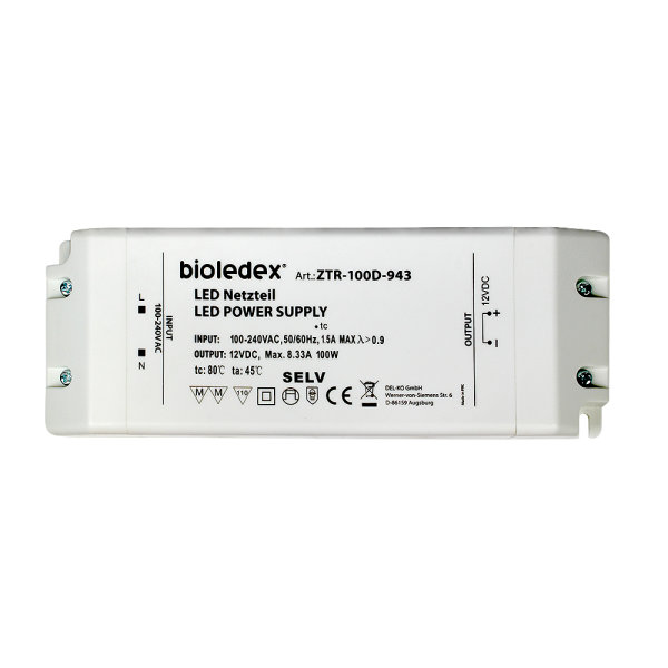 Bioledex 100W 12V DC LED Trafo Gleichspannungs-Netzgerät