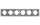 Gunsan Moderna 6-fach Rahmen für 6 Steckdosen Schalter Dimmer Silber
