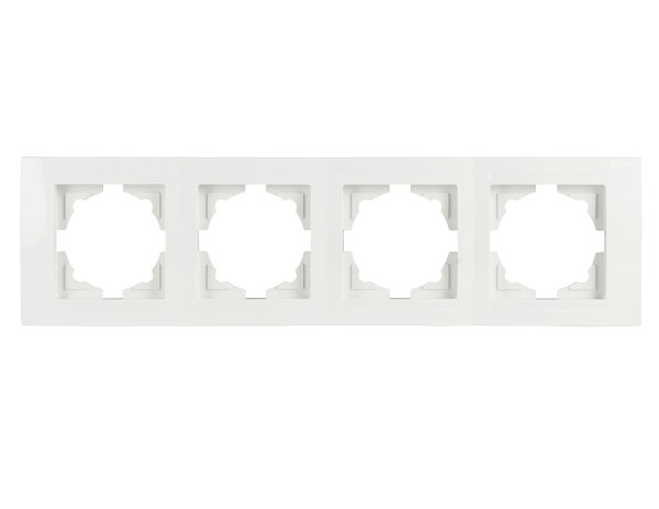 GUNSAN Moderna Cornio Per 2 Prese O Interruttori Dimmer - Colore Argento, Plastica, Per Installazione A Incasso (2 Pezzi)