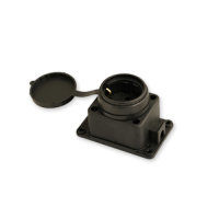 Gunsan Valta Wandsteckdose Gummi mit Klappdeckel