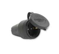 Gunsan Valta Kupplung Schutzkontakt Gummi mit Klappdeckel