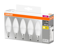 5er-Set Osram LED Base Classic E14 470lm 5W wie 40W...