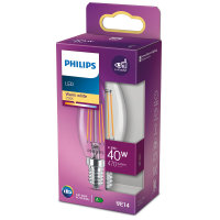 Philips E14 LED Kerze Filament 4.3W 470Lm warmweiss wie...