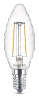 Philips E14 LED Kerze Filament 2W 250Lm warmweiss klar...