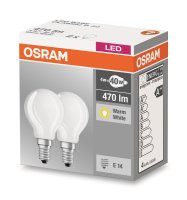 Osram E14 LED Lampe Base Retrofit 4W 470Lm warmweiss...