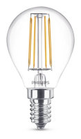 Philips E14 LED Tropfen Filament 4,3W 470Lm warmweiss...