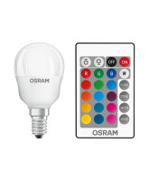 OSRAM RGBW + Fernbedienung E14 LED Lampe 4,5W P25 Dimmbar...