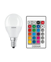 OSRAM RGBW + Fernbedienung E14 LED Lampe 5,5W P40 Dimmbar...