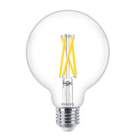 Philips Filament Globe LED Lampe E27 G93 90Ra WarmGlow...