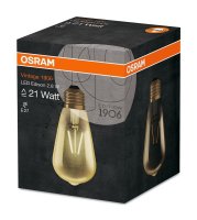 Osram Vintage E27 Filament LED Birne 3W 200Lm extra...