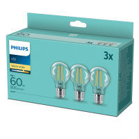 3er-Set Philips LED Birne Classic 7W warmweiss E27...