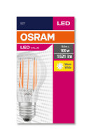 OSRAM LED Lampe VALUE A 100 11W E27 klar warmweiss wie 100W