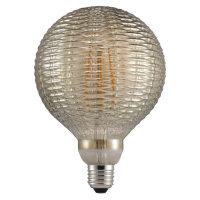 Nordlux Avra Bambus-Muster LED Lampe E27 2W 2200K extra-warmweiss Rauchglas 1427070