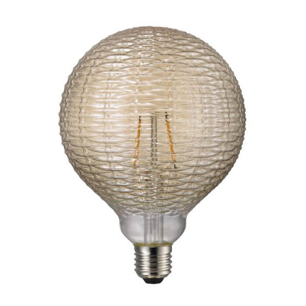 Nordlux Avra Eckig LED Lampe E27 2W 2200K extra-warmweiss Bernstein A
