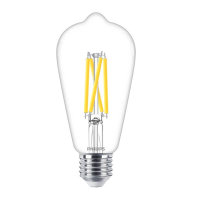 Philips Deko-Design LED Lampe E27 ST64 90Ra WarmGlow...