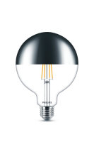 Philips Globe LED Kopfspiegellampe E27 G120 dimmbar 7,2W...
