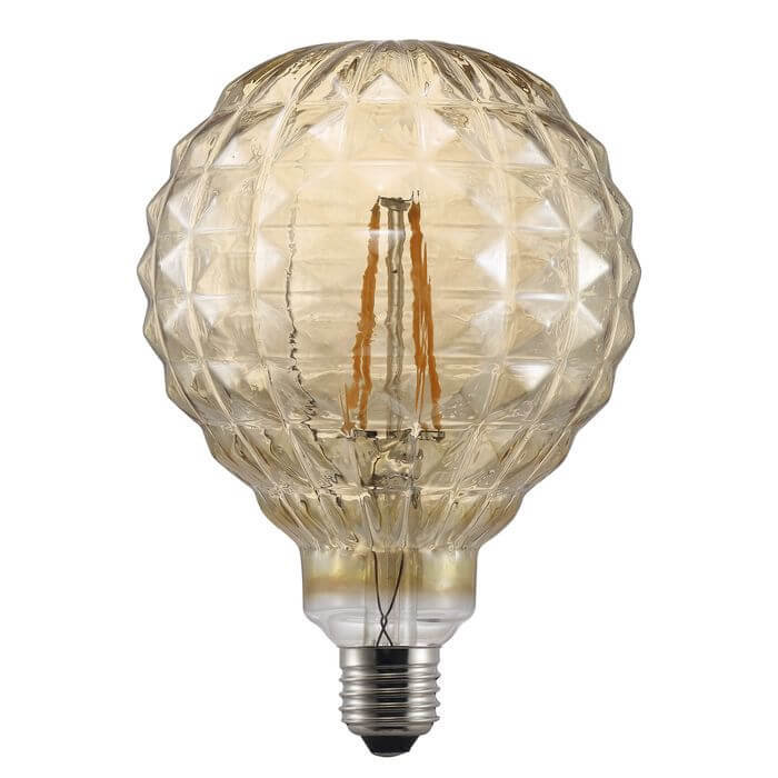 Nordlux Avra Eckig LED Lampe E27 2W 2200K extra-warmweiss Bernstein A | Leuchtfiguren