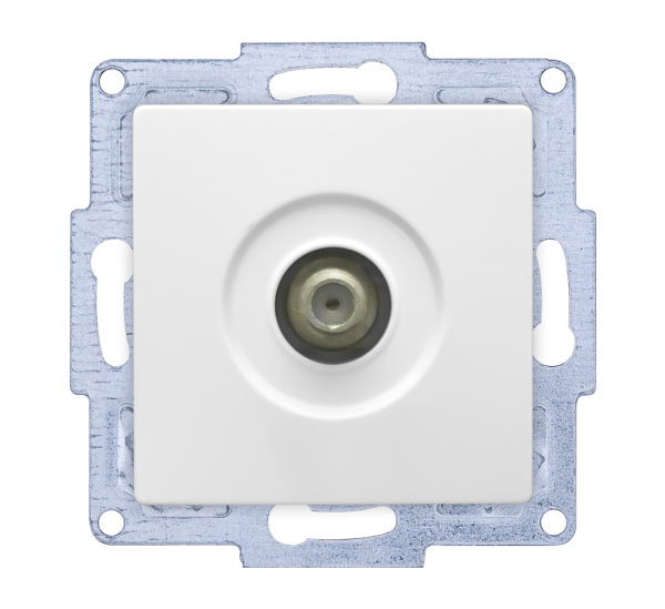 Gunsan VISAGE + MODERNA Modul Sat Steckdose TV Antennendose F Stecker Weiss