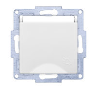 Gunsan VISAGE + MODERNA Modul Steckdose mit Deckel Weiss