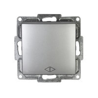 Gunsan Visage Kreuzschalter Schalter Unterputz Silber