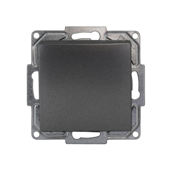 Gunsan Visage Schalter Ein-/Ausschalter Unterputz Dunkelsilber