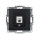 Gunsan Visage Telefon Steckdose 1-fach CAT3 Schwarz