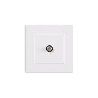 Gunsan Eqona Sat TV Steckdose mit F Stecker Unterputz Weiss