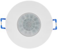 Decken-Einbau-Bewegungsmelder 360° IP65 LED geeignet, 8m Detektion, weiß,76x36mm